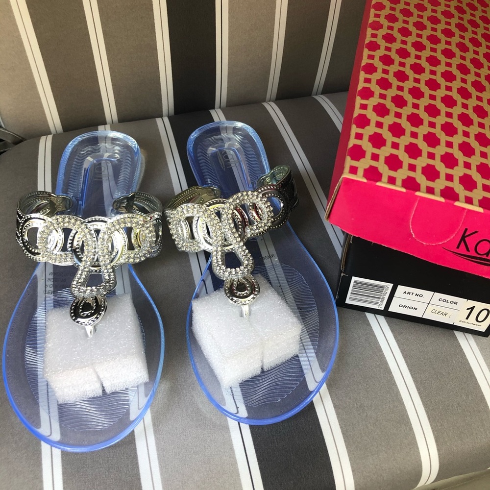 Kali Clear Sandals NWT 10